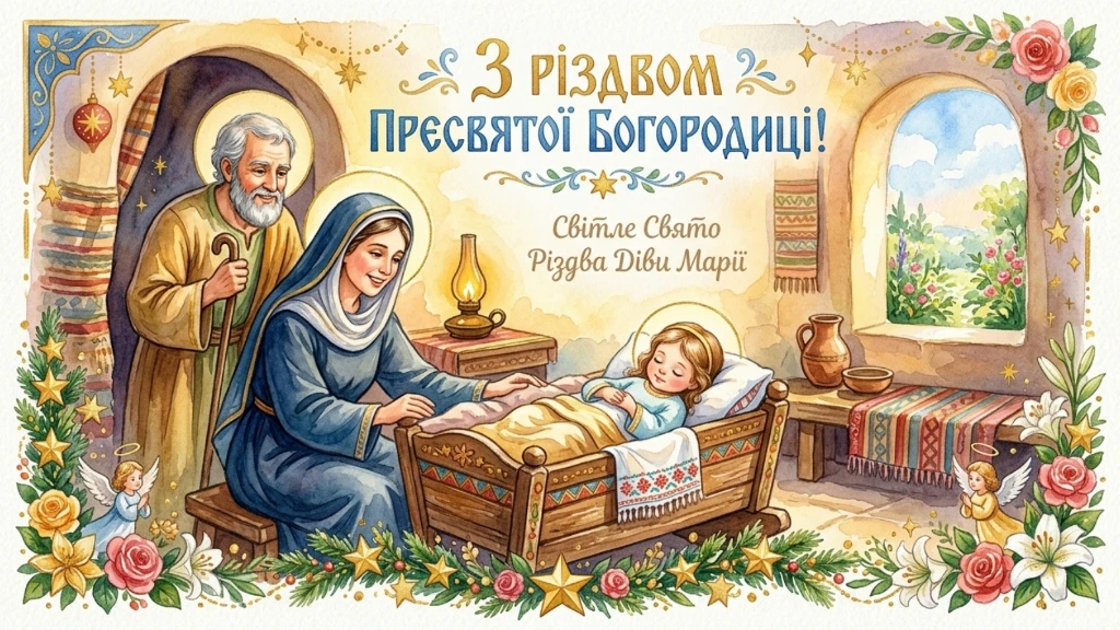 Збережи заздалегідь: привітання та листівки з Різдвом Пресвятої Богородиці